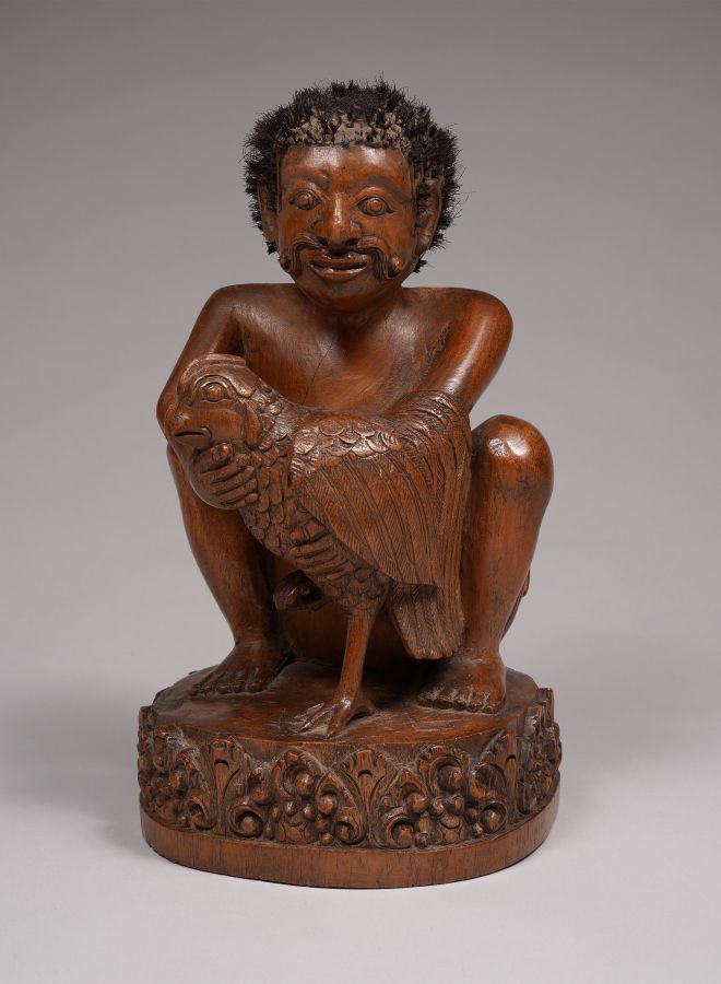 <?php echo Man with His Prized Rooster?>