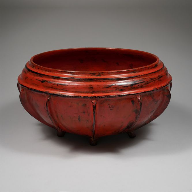 Large Red Offering Bowl