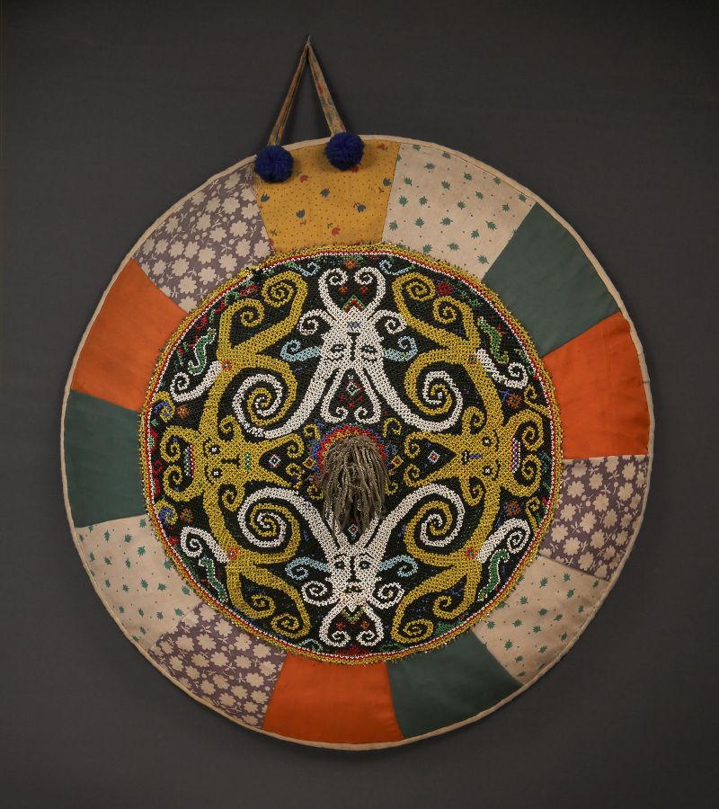 <?php echo Dayak Beaded Sun Hat?>